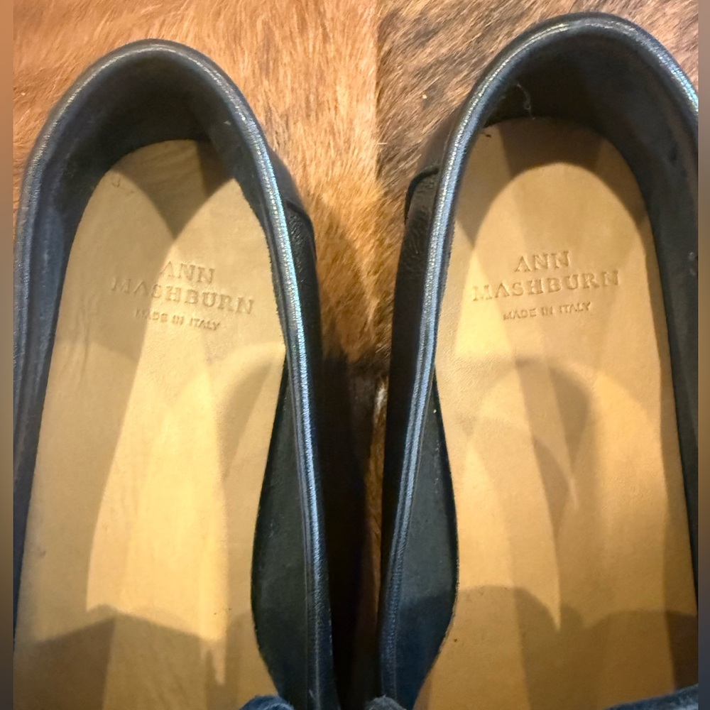 Ann Mashburn Mia Black Leather Loafers - Picture 5 of 8